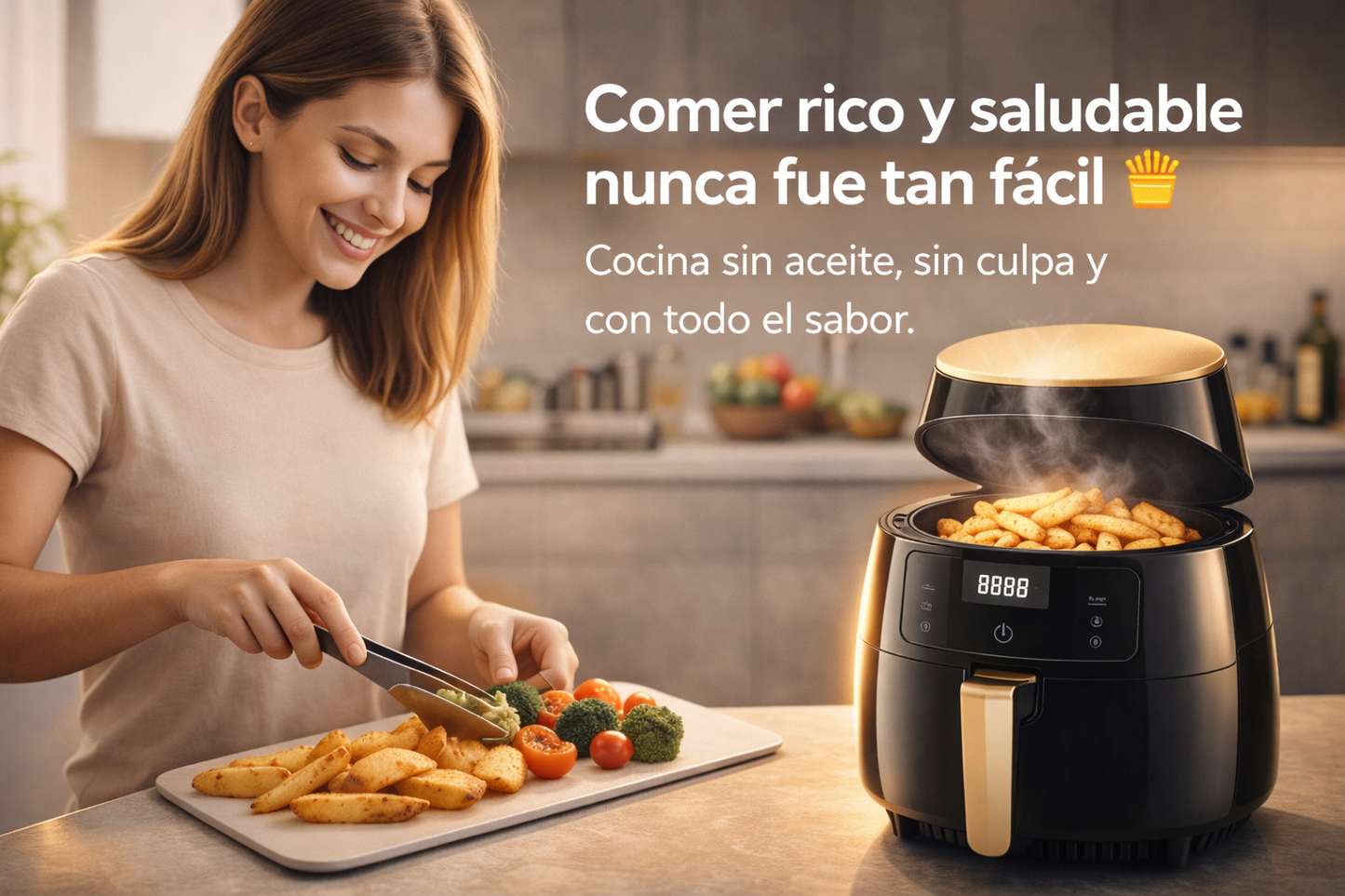 Freidora de aire 6 litros